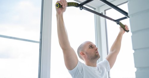 Use This Pull Up Bar In Any Doorway In Your Home With Ease