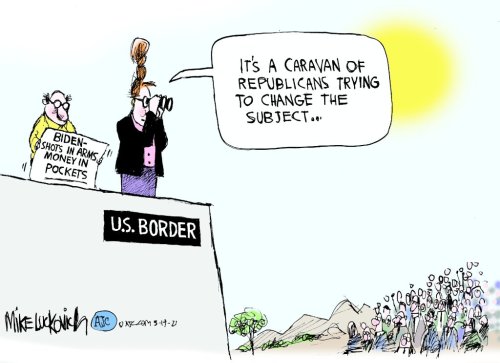 Cartoons: Immigration policy in focus as border crossings rise