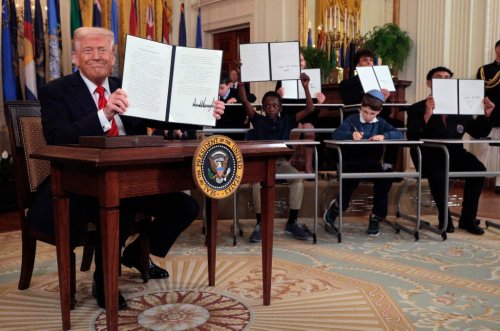Trump signs executive order to dismantle Education Department, but keeps some key functions