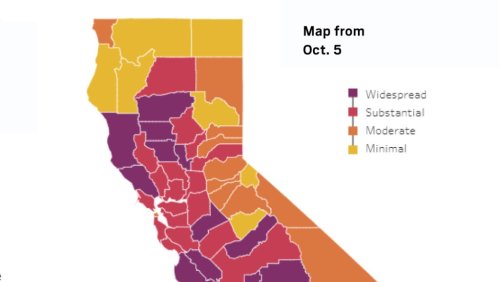Coronavirus tracker: Here’s where every California county stands in the state’s tier system on Oct. 6