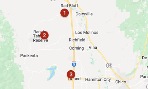 Wildfire map: Evacuations in California’s red flag zone