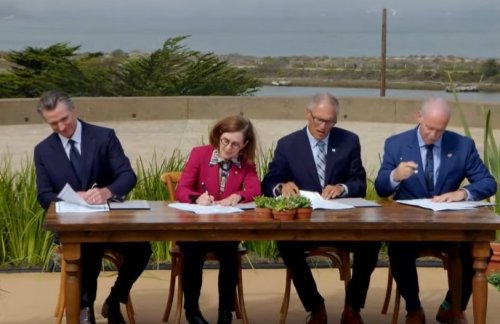 Gavin Newsom, West Coast governors sign climate change agreement