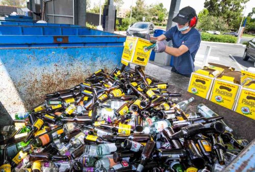 Empty wine and liquor bottles will be worth 10 cents each in California, under new recycling law