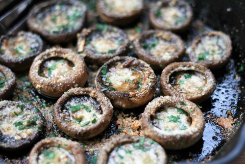 Garlic-Butter Roasted Mushrooms