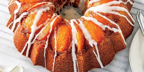Peach-Bourbon Upside-Down Bundt Cake Recipe
