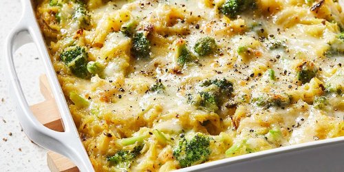 Broccoli-Cheddar Spaghetti Squash Casserole