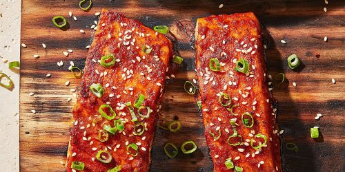 Thai Chili-Glazed Cedar-Plank Salmon