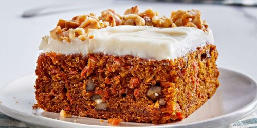 Carrot-Walnut Snack Cake with Cream Cheese Frosting