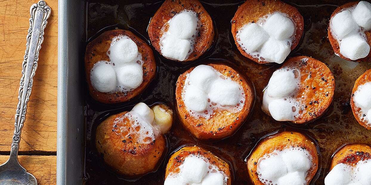 Melting Sweet Potatoes with Mini Marshmallows