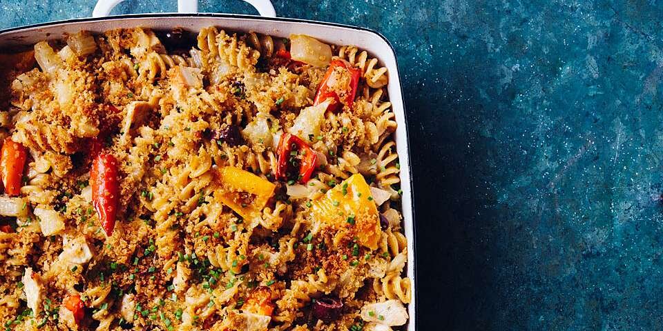 Chicken, Peppers & Pasta Casserole