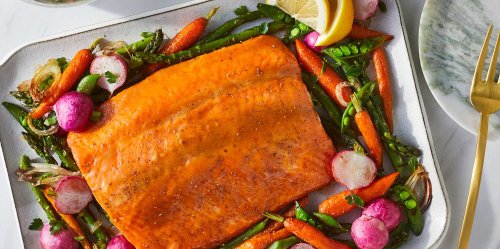 This Perfect Glazed Salmon Recipe Comes Together on One Sheet Pan