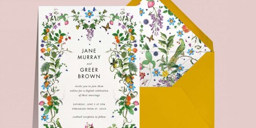 Paperless Post's New Invitation Collection—Filled with Flora and Fauna—Is a Lovely Pandemic Stationery Option