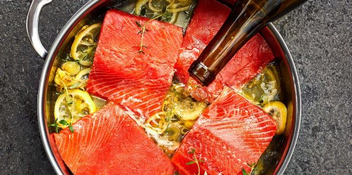 The Easiest Way to Cook Salmon? Pour a Glass of Wine