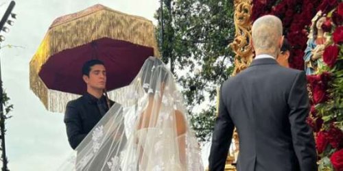 See Kourtney Kardashian's Short Wedding Dress and Dramatic Veil for Italy Ceremony with Travis Barker