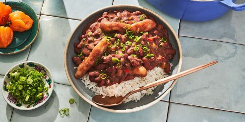 Jamaican Stew Peas and Spinners