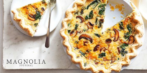 Joanna Gaines' Mushroom, Spinach & Swiss Cheese Quiche Is Perfect for Easy Weekend Breakfasts