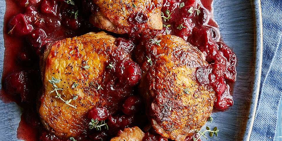 Cranberry-Balsamic Chicken Thighs