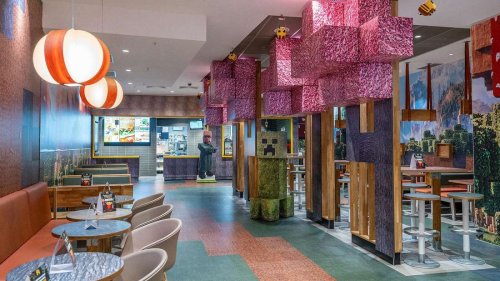Pommes, Burger, Minecraft: McDonald‘s eröffnet in München eine Erlebniswelt im Computer-Spiel-Look
