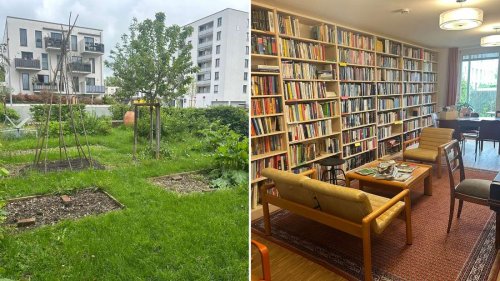Gemeinschaftliches Wohnen in München: Bewohner teilen sich Turmzimmer, Leseraum und Garten
