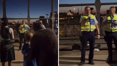 Begeisterungsstürme im Netz: Polizist singt für Wiesn-Besucher – Video zeigt den Auftritt
