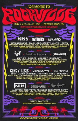 Rockville 2022, the largest Rock Festival in America, returns in May ...