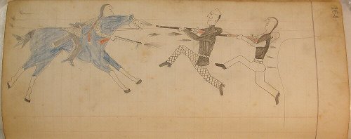 Maffet Ledger: Drawing | Southern and Northern Cheyenne | The Metropolitan Museum of Art