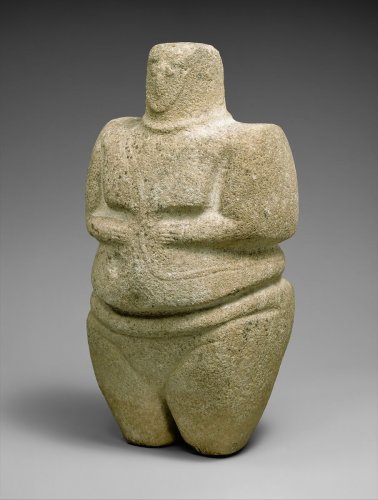 Standing female figure wearing a strap and a necklace 3rd–2nd millennium B.C.