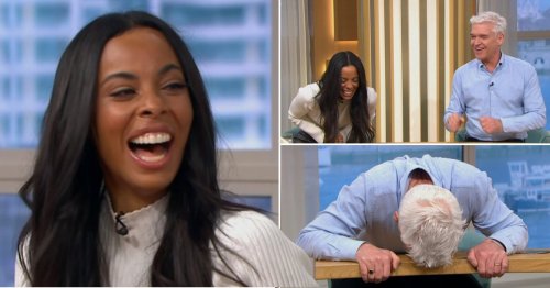 ‘There’s no saving you’: Rochelle Humes leaves Phillip Schofield and Ruth Langsford stunned with naughty innuendo