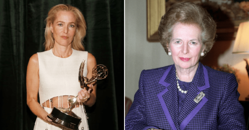 Gillian Anderson manages to keep straight face when asked if she spoke to Margaret Thatcher about The Crown