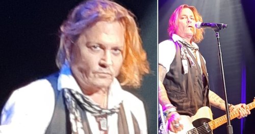 Johnny Depp performs with Jeff Beck in Copenhagen as he prepares to film first movie since Amber Heard trial