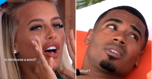 Baffled Jess Harding has Love Island viewers cringing as she asks if ‘reimburse’ is a real word