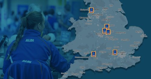 Map shows where 35 new Aldi stores are opening this year