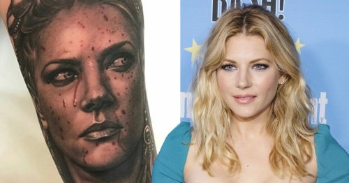 Vikings’ Katheryn Winnick shows off life-like Lagertha fan tattoos and ...