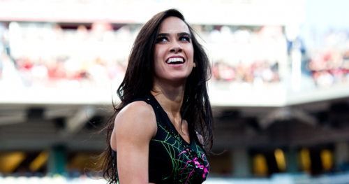 WWE legend AJ Lee flashes toned abs and looks more ripped than ever in rare social media post after workout