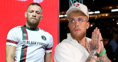 Jake Paul trolls Conor McGregor with diamond-encrusted $100k chain showing knocked-out fighter