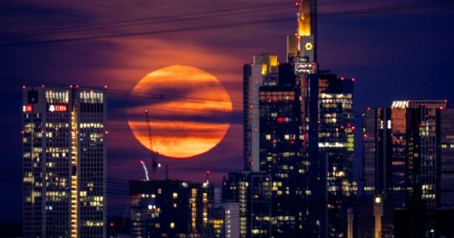 Stunning pictures show June’s Super Strawberry moon filling the sky