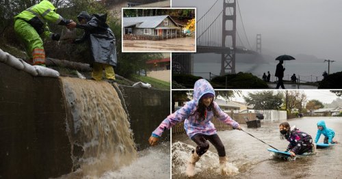 California battered by ‘bomb cyclone’ after nearly a year without rain
