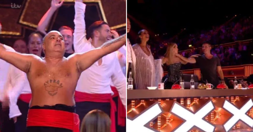 Britain’s Got Talent’s Simon Cowell dancing to Stavros Flatley in Champions final is a total mood