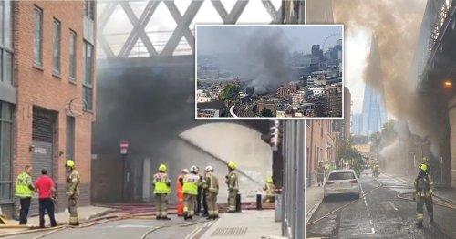 Fire breaks out in arches under major travel route in and out of London Bridge