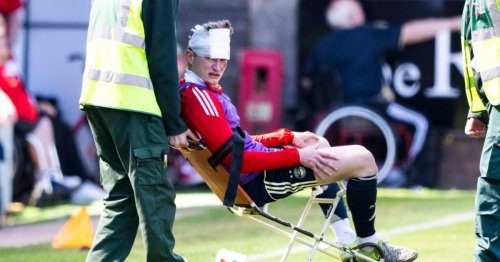 Watch: Aberdeen defender Jack MacKenzie hit with seat thrown by own fans