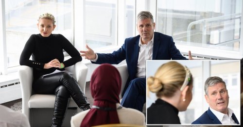 Love Island’s Amy Hart joins Labour leader Keir Starmer to discuss social media trolling at Q&A with young people in Brighton