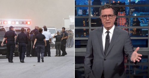 Stephen Colbert chokes up over Texas shooting and calls for leaders to ‘protect children from criminally insane number of guns’