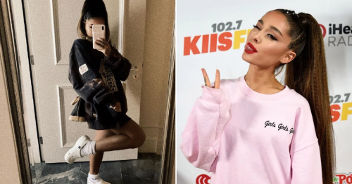 Ariana Grande wears crocs and socks and only she can make it a total lewk