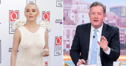 Rose McGowan brands Piers Morgan ‘dense and archaic’ as he takes break from GMB