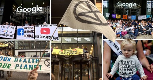 Extinction Rebellion protesters barricade Google and YouTube’s offices
