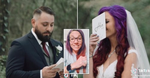 Groom slammed for risqué wedding vows – but the bride insists she loved them