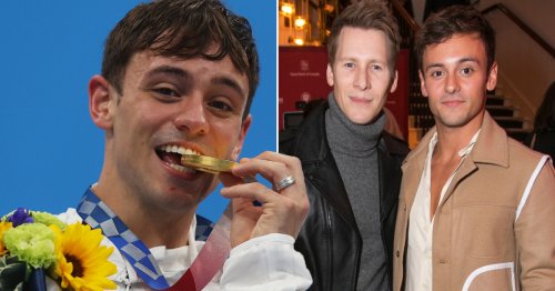 Tom Daley’s husband Dustin Lance Black crying ‘so many tears’ as diver wins Team GB gold medal