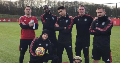 Cristiano Ronaldo and Paul Pogba spotted in Manchester United training ahead of Brentford clash