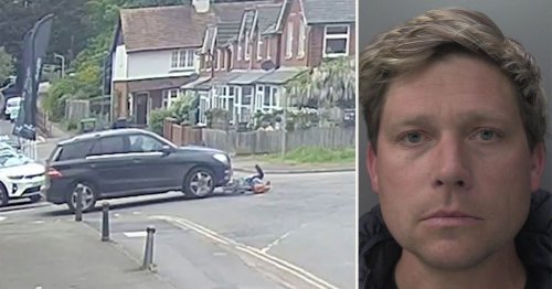 Shocking Moment Drunk Driver Knocks Elderly Cyclist Down Then Drives ...