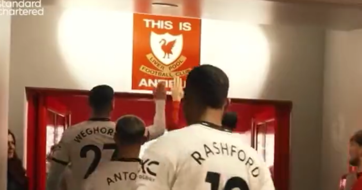 Boyhood Liverpool fan Wout Weghorst slammed for touching 'This is Anfield'  sign before Manchester United's 7-0 defeat | Flipboard